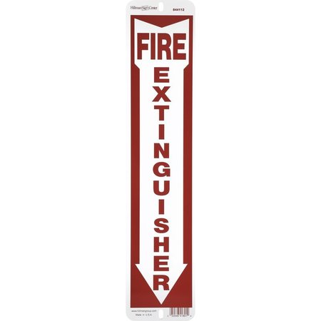 HILLMAN English Red/White Fire Extinguisher Sign 18 in. H X 4 in. W, 6PK 844112